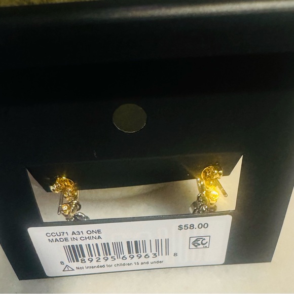 Coach Gold and Silver Earrings - Picture 5 of 6